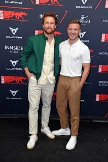 Artjom Gilz Jannik Schuemann at the BUNTE New Faces Award Film at the transformer station in Berlin on 02 05 2019