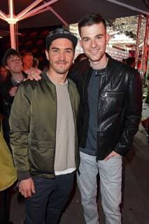 Francois Goeske Patrick Moelleken at the BUNTE New Faces Award Film at the transformer station in Berlin on 02 05 2019
