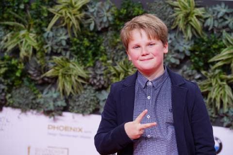03 05 2019 Berlin Germany GER Award of the German Film Prize Palais am Funkturm Red Carpet Julius Weckauf Der Junge muss an die frische Luft Film