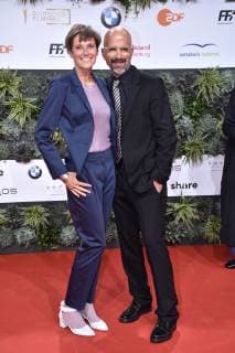 Christoph Maria and Gisi Herbst arriving for the award ceremony German Film Prize on 3 05 2019 in Berlin German Film Prize 2019 in Berlin Arrival Red Carpet