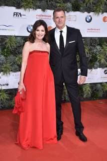 Iris Berben and Heiko Kiesow arriving for the German Film Award ceremony on 3 05 2019 in Berlin German Film Award 2019 in Berlin Arrival Red Carpet
