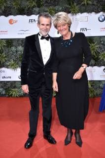 Ulrich Matthes and Monika Grütters arriving for the presentation of the German Film Prize on 3 05 2019 in Berlin German Film Prize 2019 in Berlin Arrival Red Carpet