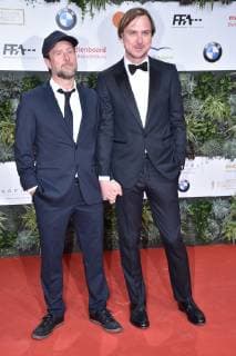 Bjarne Mädel and Lars Eidinger arriving for the German Film Award ceremony on 3 05 2019 in Berlin German Film Award 2019 in Berlin Arrival Red Carpet