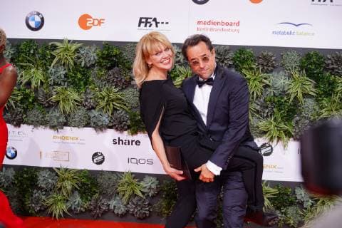 03 05 2019 Berlin Germany GER Award of the German Film Prize Palais am Funkturm Red Carpet Anna Loos Jan Josef Liefers