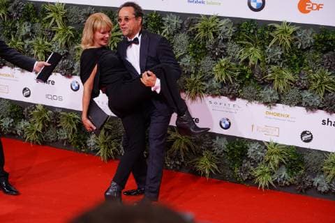 03 05 2019 Berlin Germany GER Award of the German Film Prize Palais am Funkturm Red Carpet Anna Loos Jan Josef Liefers