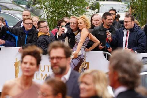 03 05 2019 Berlin Germany GER Award of the German Film Prize Palais am Funkturm Red Carpet Katja Riemann