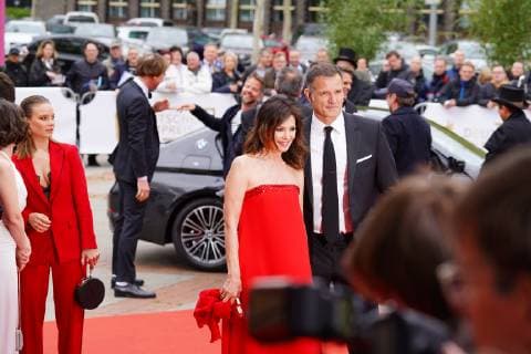 03 05 2019 Berlin Germany GER Award of the German Film Prize Palais am Funkturm Red Carpet Iris Berben with company