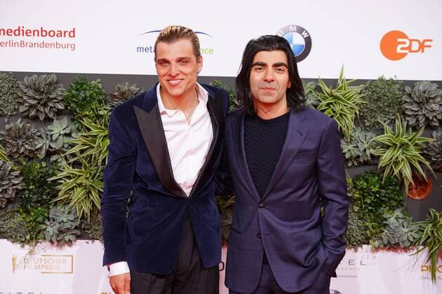 03 05 2019 Berlin Germany GER Award of the German Film Prize Palais am Funkturm Red Carpet Fatih Akin and Jonas Dassler