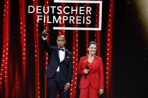 Tedros Teclebrhan and Desiree Nosbusch at the presentation of the German Film Award 2019 at Messe Berlin Berlin 03 05 2019 Foto:xS.xGabschx xFuturexImage