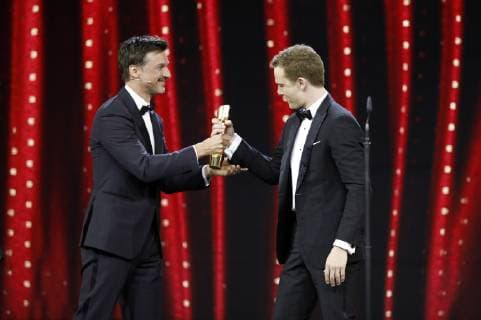 Florian David Fitz and Alexander Fehling at the 2019 German Film Award ceremony at Messe Berlin Berlin 03 05 2019 Foto:xS.xGabschx xFuturexImage