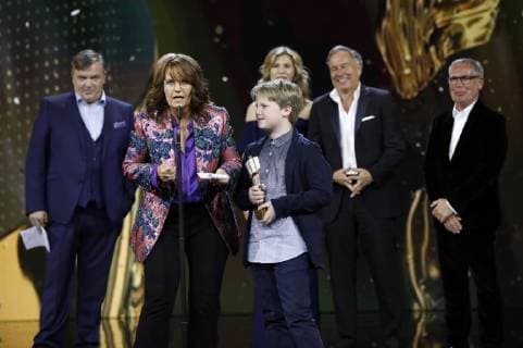 Caroline Link and Julius Weckauf at the presentation of the German Film Award 2019 at Messe Berlin 03 05 2019 Foto:xS.xGabschx xFuturexImage