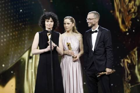 Maike Heinlein Lisa Edelmann and Daniel Schröder at the German Film Award 2019 at Messe Berlin 03 05 2019 Foto:xS.xGabschx xFuturexImage