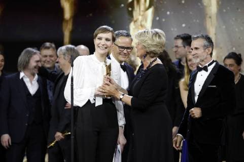 Claudia Steffen and Monika Grütters at the presentation of the German Film Award 2019 at Messe Berlin Berlin 03 05 2019 Foto:xS.xGabschx xFuturexImage
