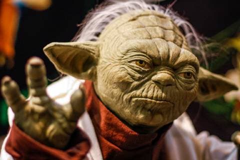 Jedi Meister Yoda Figur Star Wars Celebration in Essen *** Jedi Master Yoda Figure Star Wars Celebration in Essen