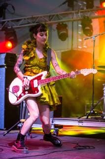 May 4, 2019 - Atlanta, GA, USA - ATLANTA, GEORGIA - MAY 04: Michelle Zaunder of Japanese Breakfast of the Struts performs during day 2 of Shaky Knees Music Festival at Atlanta Central Park on May 04, 2019 in Atlanta, Georgia. Photo: Ryan Fleisher imageSPACE Atlanta USA - ZUMAs181 20190504_zea_s181_153 Copyright: xImagespacex