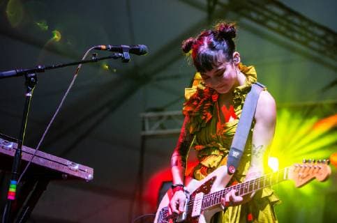 May 4, 2019 - Atlanta, GA, USA - ATLANTA, GEORGIA - MAY 04: Michelle Zaunder of Japanese Breakfast of the Struts performs during day 2 of Shaky Knees Music Festival at Atlanta Central Park on May 04, 2019 in Atlanta, Georgia. Photo: Ryan Fleisher imageSPACE Atlanta USA - ZUMAs181 20190504_zea_s181_152 Copyright: xImagespacex