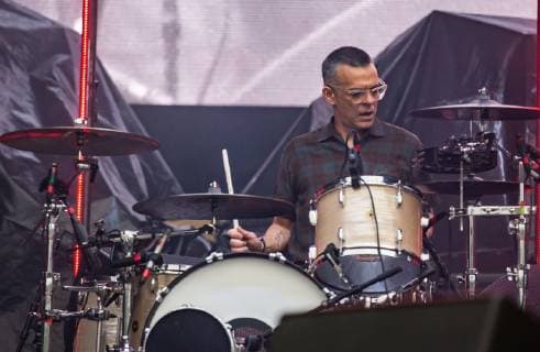 May 4, 2019 - Atlanta, GA, USA - ATLANTA, GEORGIA - MAY 04: Sam Fogarino of Interpol performs during day 2 of Shaky Knees Music Festival at Atlanta Central Park on May 04, 2019 in Atlanta, Georgia. Photo: Ryan Fleisher imageSPACE Atlanta USA - ZUMAs181 20190504_zea_s181_143 Copyright: xImagespacex