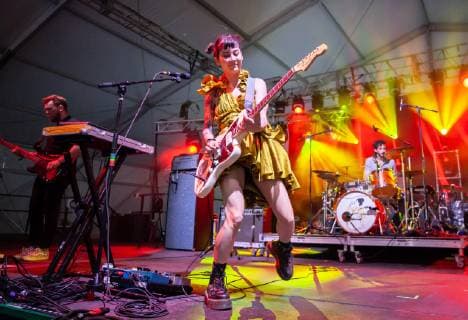 May 4, 2019 - Atlanta, GA, USA - ATLANTA, GEORGIA - MAY 04: Michelle Zaunder of Japanese Breakfast of the Struts performs during day 2 of Shaky Knees Music Festival at Atlanta Central Park on May 04, 2019 in Atlanta, Georgia. Photo: Ryan Fleisher imageSPACE Atlanta USA - ZUMAs181 20190504_zea_s181_158 Copyright: xImagespacex