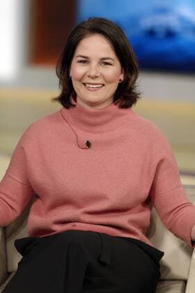 Annalena Baerbock 2019 05 05 Berlin Germany Annalena Baerbock Alliance 90 The Green Party Chairwoman visits Anne Will on First German Television Topic of the panel discussion Dispute over CO2 tax who pays for climate protection