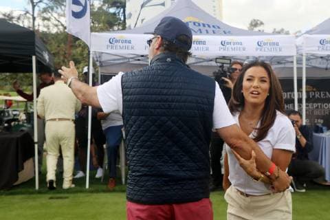 BURBANK, CA - MAY 6: Andy Garcia, Eva Longoria at the George Lopez Foundation Celebrity Golf Classic at the Lakeside Country Club in Burbank, California on May 6, 2019. Copyright: xDavidxEdwardsx