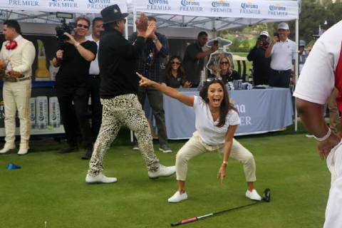 BURBANK, CA - MAY 6: George Lopez, Eva Longoria at the George Lopez Foundation Celebrity Golf Classic at the Lakeside Country Club in Burbank, California on May 6, 2019. Copyright: xDavidxEdwardsx