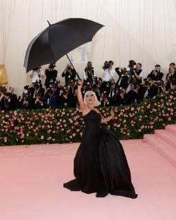Lady Gaga arrives on the red carpet at The Metropolitan Museum of Art s Costume Institute Benefit Camp: Notes on Fashion at Metropolitan Museum of Art in New York City on May 6, 2019.  NYP20190506205 JOHNxANGELILLO