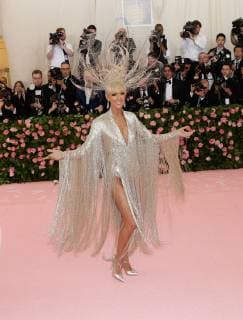 Celine Dion arrives on the red carpet at The Metropolitan Museum of Art s Costume Institute Benefit Camp: Notes on Fashion at Metropolitan Museum of Art in New York City on May 6, 2019.  NYP20190506232 JOHNxANGELILLO