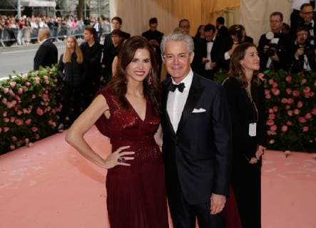 Desiree Gruber and Kyle MacLachlan arrive on the red carpet at The Metropolitan Museum of Art s Costume Institute Benefit Camp: Notes on Fashion at Metropolitan Museum of Art in New York City on May 6, 2019.  NYP20190506286 JOHNxANGELILLO