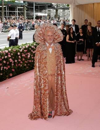 Ryan Murphy arrives on the red carpet at The Metropolitan Museum of Art s Costume Institute Benefit Camp: Notes on Fashion at Metropolitan Museum of Art in New York City on May 6, 2019.  NYP20190506252 JOHNxANGELILLO