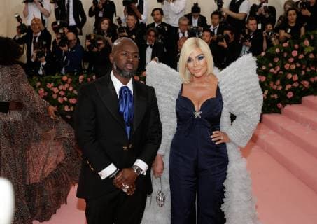 Kris Jenner and Corey Gamble arrive on the red carpet at The Metropolitan Museum of Art s Costume Institute Benefit Camp: Notes on Fashion at Metropolitan Museum of Art in New York City on May 6, 2019.  NYP20190506268 JOHNxANGELILLO