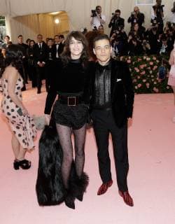 Rami Malek, Charlotte Gainsbourg arrive on the red carpet at The Metropolitan Museum of Art s Costume Institute Benefit Camp: Notes on Fashion at Metropolitan Museum of Art in New York City on May 6, 2019.  NYP20190506296 JOHNxANGELILLO