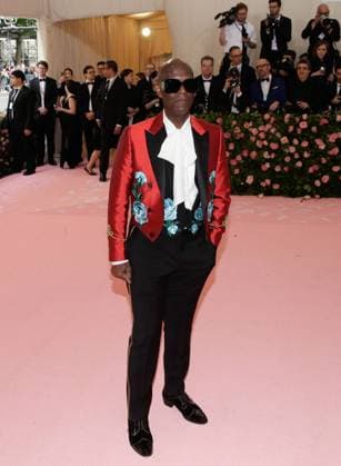 Dapper Dan arrives on the red carpet at The Metropolitan Museum of Art s Costume Institute Benefit Camp: Notes on Fashion at Metropolitan Museum of Art in New York City on May 6, 2019.  NYP20190506297 JOHNxANGELILLO