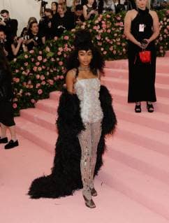 Yara Shahidi arrives on the red carpet at The Metropolitan Museum of Art s Costume Institute Benefit Camp: Notes on Fashion at Metropolitan Museum of Art in New York City on May 6, 2019.  NYP20190506264 JOHNxANGELILLO