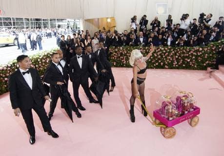 Lady Gaga arrives on the red carpet at The Metropolitan Museum of Art s Costume Institute Benefit Camp: Notes on Fashion at Metropolitan Museum of Art in New York City on May 6, 2019.  NYP2019050507 JOHNxANGELILLO
