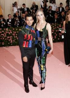 Joe Jonas and Sophie Turner arrive on the red carpet at The Metropolitan Museum of Art s Costume Institute Benefit Camp: Notes on Fashion at Metropolitan Museum of Art in New York City on May 6, 2019.  NYP20190506373 JOHNxANGELILLO