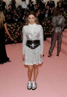 Riley Keough arrives on the red carpet at The Metropolitan Museum of Art s Costume Institute Benefit Camp: Notes on Fashion at Metropolitan Museum of Art in New York City on May 6, 2019.  NYP20190506371 JOHNxANGELILLO