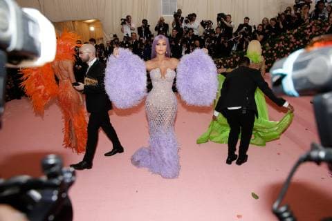 Kylie Jenner arrives on the red carpet at The Metropolitan Museum of Art s Costume Institute Benefit Camp: Notes on Fashion at Metropolitan Museum of Art in New York City on May 6, 2019.  NYP20190506376 JOHNxANGELILLO