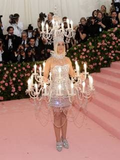 Katy Perry arrives on the red carpet at The Metropolitan Museum of Art s Costume Institute Benefit Camp: Notes on Fashion at Metropolitan Museum of Art in New York City on May 6, 2019.  NYP20190506334 JOHNxANGELILLO