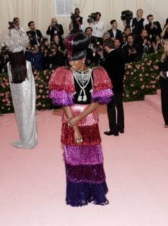 Kiki Layne arrives on the red carpet at The Metropolitan Museum of Art s Costume Institute Benefit Camp: Notes on Fashion at Metropolitan Museum of Art in New York City on May 6, 2019.  NYP20190506361 JOHNxANGELILLO