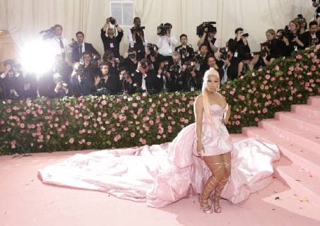 Nicki Minaj arrives on the red carpet at The Metropolitan Museum of Art s Costume Institute Benefit Camp: Notes on Fashion at Metropolitan Museum of Art in New York City on May 6, 2019.  NYP2019050902 JOHNxANGELILLO
