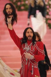 NEW YORK, NEW YORK - MAY 06: Jared Leto at The 2019 Met Gala Celebrating Camp: Notes on Fashion at Metropolitan Museum of Art on May 06, 2019 in New York City. Copyright: xJohnxPalmerx