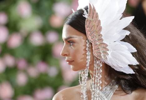 Emily Ratajkowski arrives on the red carpet at The Metropolitan Museum of Art s Costume Institute Benefit Camp: Notes on Fashion at Metropolitan Museum of Art in New York City on May 6, 2019.  NYP2019050970 JOHNxANGELILLO