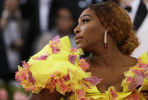 Serena Williams arrives on the red carpet at The Metropolitan Museum of Art s Costume Institute Benefit Camp: Notes on Fashion at Metropolitan Museum of Art in New York City on May 6, 2019.  NYP2019050922 JOHNxANGELILLO