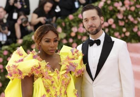 Alexis Ohanian and Serena Williams arrive on the red carpet at The Metropolitan Museum of Art s Costume Institute Benefit Camp: Notes on Fashion at Metropolitan Museum of Art in New York City on May 6, 2019.  NYP2019050924 JOHNxANGELILLO