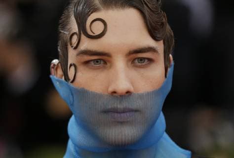 Cody Fern arrives on the red carpet at The Metropolitan Museum of Art s Costume Institute Benefit Camp: Notes on Fashion at Metropolitan Museum of Art in New York City on May 6, 2019.  NYP2019050944 JOHNxANGELILLO