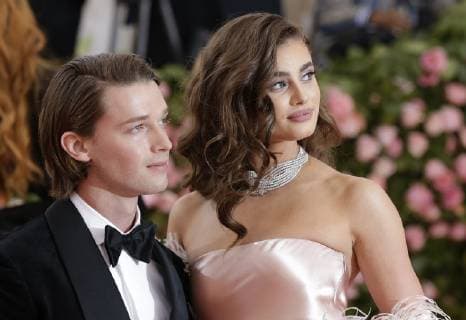 Taylor Hill arrives on the red carpet at The Metropolitan Museum of Art s Costume Institute Benefit Camp: Notes on Fashion at Metropolitan Museum of Art in New York City on May 6, 2019.  NYP2019050945 JOHNxANGELILLO