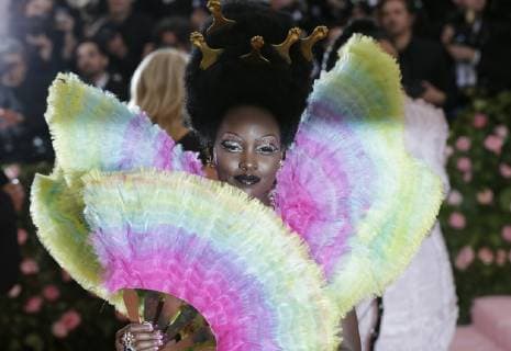 Lupita Nyong o arrives on the red carpet at The Metropolitan Museum of Art s Costume Institute Benefit Camp: Notes on Fashion at Metropolitan Museum of Art in New York City on May 6, 2019.  NYP2019050982 JOHNxANGELILLO