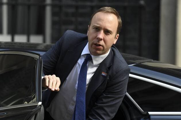 May 7, 2019 - London, England, United Kingdom - Health Secretary Matt Hancock arrives at 10 Downing Street, to attend the weekly Cabinet meeting, London on May 7, 2019. British Prime minister Theresa May is to meet Senior Conservative Party member, Sir Graham Brady amid calls to resign. London United Kingdom  - ZUMAn230 20190507_zaa_n230_009 Copyright: xAlbertoxPezzalix