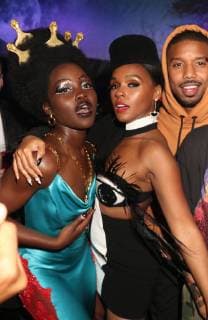NEW YORK, NY - MAY 6, 2019 Lupita Nyong o, Janelle Monae & Michael B. Jordan attend the Kanye West Met Gala After Party at Up & Down, May 6, 2019 in New York City. Photo Copyright: xWalikxGoshornx