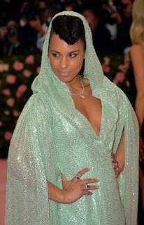 May 6, 2019 - New York, New York, United States - Alicia Keys arriving at the 2019 Met Gala Celebrating Camp: Notes on Fashion at the Metropolitan Museum of Art on May 06, 2019 in New York City New York United States  - ZUMAny1_ 20190506_zaf_ny1_057 Copyright: xKristinxCallahanx